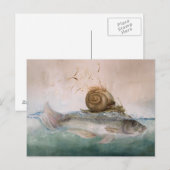 BaumSchneckenFisch, Kunstpostkarte ポストカード (正面/裏面)