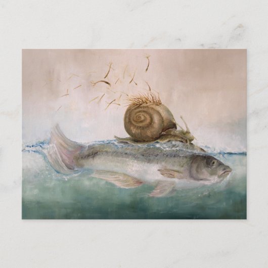 BaumSchneckenFisch, Kunstpostkarte ポストカード (正面)