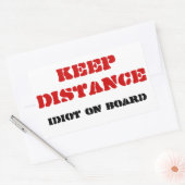 Baus on Boardスタンプ 長方形シール (封筒)