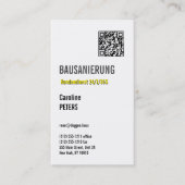 Bausanierung 名刺 (正面)