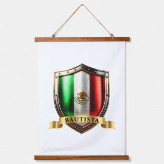 Bautista Mexico Heritage Shield 吊り下げ型タペストリー