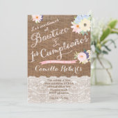 Bautizo y 1er cumpleanos, invitaciones parniana 招待状 (スタンド正面)