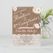 Bautizo y 2do cumpleanos, segundo cumple bautismo 招待状 (スタンド正面)