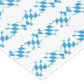 BAVARIAバイエルン国旗のアウトラインオクトーバーフェスト白 テーブルクロス (アングル)