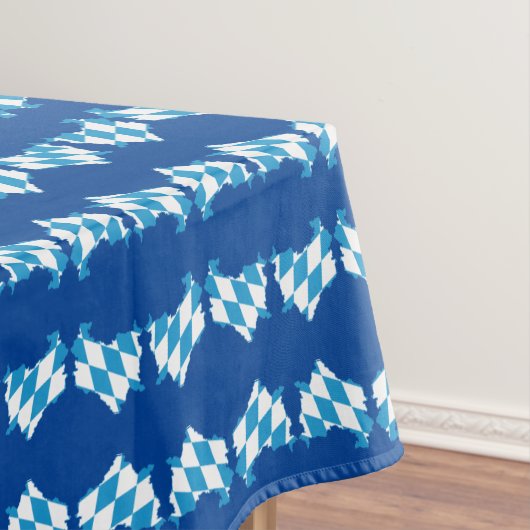 BAVARIAバイエルン州旗マップのアウトラインオクトーバーフェスト テーブルクロス (インサイチュ)