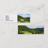 Bavaria名刺テンプレート スキニー名刺 (正面/裏面)