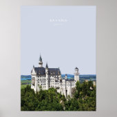 Bavaria, Germany Travel Artwork. ポスター (正面)