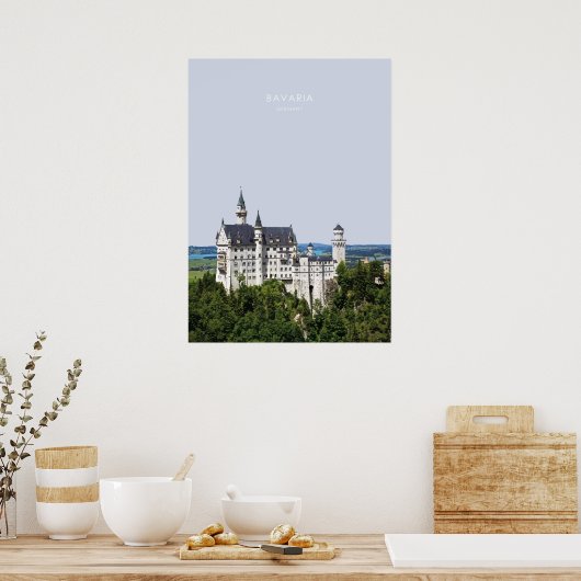 Bavaria, Germany Travel Artwork. ポスター (キッチン)