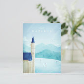 Bavaria Vintage Travel Poster – アートポストカード ポストカード (スタンド正面)