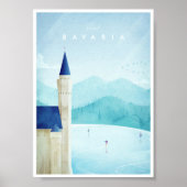 Bavaria Vintage Travel Poster ポスター (正面)