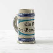 Bavarian beer toast Gemütlichkeit Prosit ビールジョッキ (正面左)