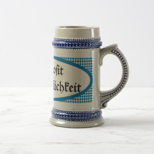 Bavarian beer toast Gemütlichkeit Prosit ビールジョッキ (右)