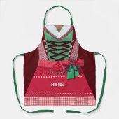 Bavarian Dirndlと名前 エプロン (正面)