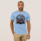 Bavarian Festivals blondes Dirndl mit Prost Cheers Tシャツ (正面フル)