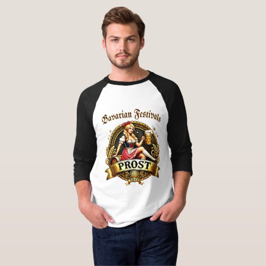 Bavarian Festivals - Dirndl 2025 Tシャツ (正面フル)
