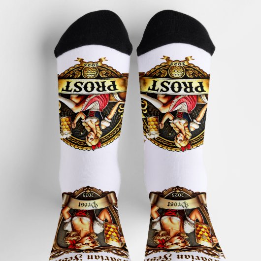 Bavarian Festivals - Prost -  Kirchweih 2025 ソックス (上部)