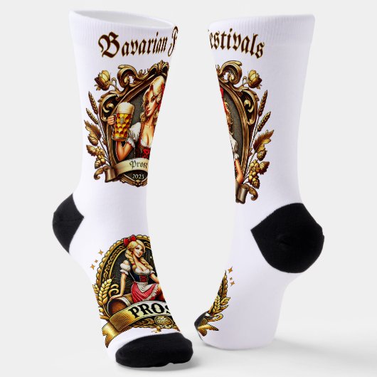 Bavarian Festivals - Prost -  Kirchweih 2025 ソックス (傾斜あり)