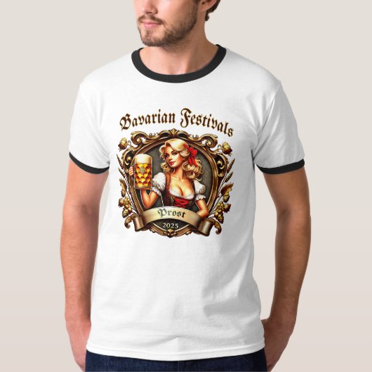 Bavarian Festivals - Prost -  Kirchweih 2025 Tシャツ (正面)