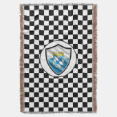 Bavarian flag throw blanket スローブランケット (正面縦)