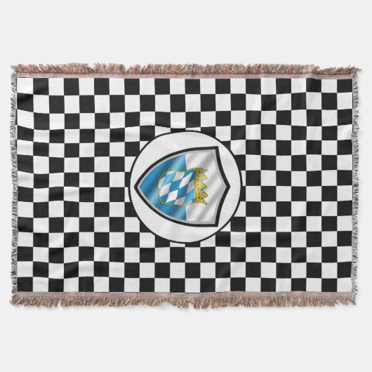 Bavarian flag throw blanket スローブランケット (正面)