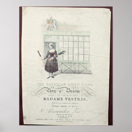 Bavarian Girls Song by Maxim Gouci,ソングシート ポスター (正面)