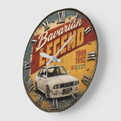 Bavarian Legend Classic Sports Sedan ラージ壁時計 (傾斜)