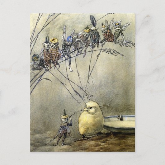 "Baver the Gnat" - Blue-Tone ポストカード (正面)