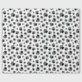 Bawプリント白黒パターン ラッピングペーパー (フラット)