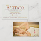 Baxtaloのデザイン 名刺 (正面/裏面)