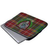 Baxter Scottish Clan Tartan and Crest  ラップトップスリーブ (正面下部)