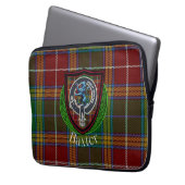 Baxter Scottish Clan Tartan and Crest  ラップトップスリーブ (正面左)