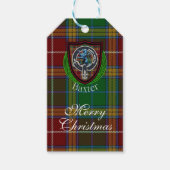 Baxter Scottish Clan Tartan & Crest ギフトタグ (正面)