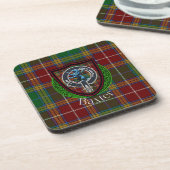 Baxter Scottish Clan Tartan & Crest コースター (左側)