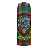Baxter Scottish Clan Tartan & Crest タンブラー (正面)