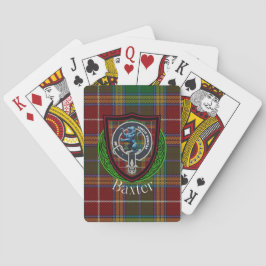 Baxter Scottish Clan Tartan & Crest トランプ