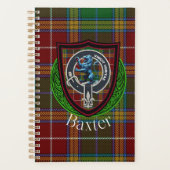 Baxter Scottish Clan Tartan & Crest プランナー手帳 (正面)