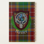 Baxter Scottish Clan Tartan & Crest プランナー手帳 (裏面)