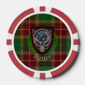 Baxter Scottish Clan Tartan & Crest ポーカーチップ (正面)