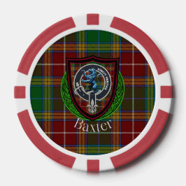Baxter Scottish Clan Tartan & Crest ポーカーチップ