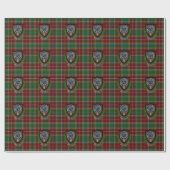 Baxter Scottish Clan Tartan & Crest ラッピングペーパー (フラット)