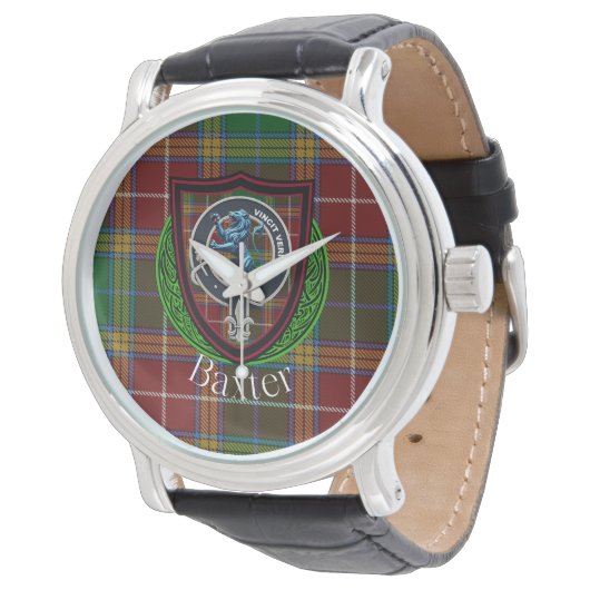 Baxter Scottish Clan Tartan & Crest 腕時計 (アングル)