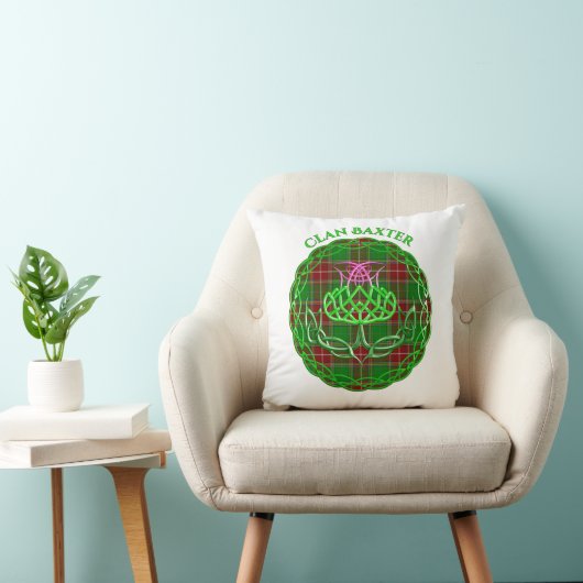Baxter Scottish Tartan Celtic Thistle クッション (椅子)