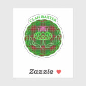 Baxter Scottish Tartan Celtic Thistle シール (シート)