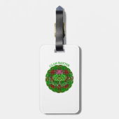 Baxter Scottish Tartan Celtic Thistle ラゲッジタグ (裏面縦)
