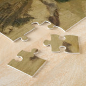 Bay Brown Thoroughbred Mare and Foal ジグソーパズル (側面)