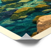 Bay of Fires Tasmania - Vintage Travel ポスター (角)