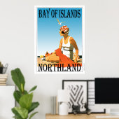 Bay of Islands, Northland Beach Poster ポスター (ホームオフィス)