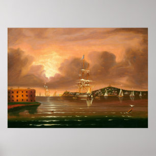 Bay of New York - Thomas Chambersファインアートポスター ポスター