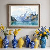 Bay of Uri, Brunnen by John Sargent ポスター