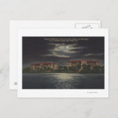 Bay Pines, Florida - Moonlit View of Hospital ポストカード (正面/裏面)